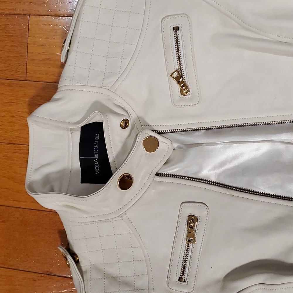 White Leather Jacket - image 2